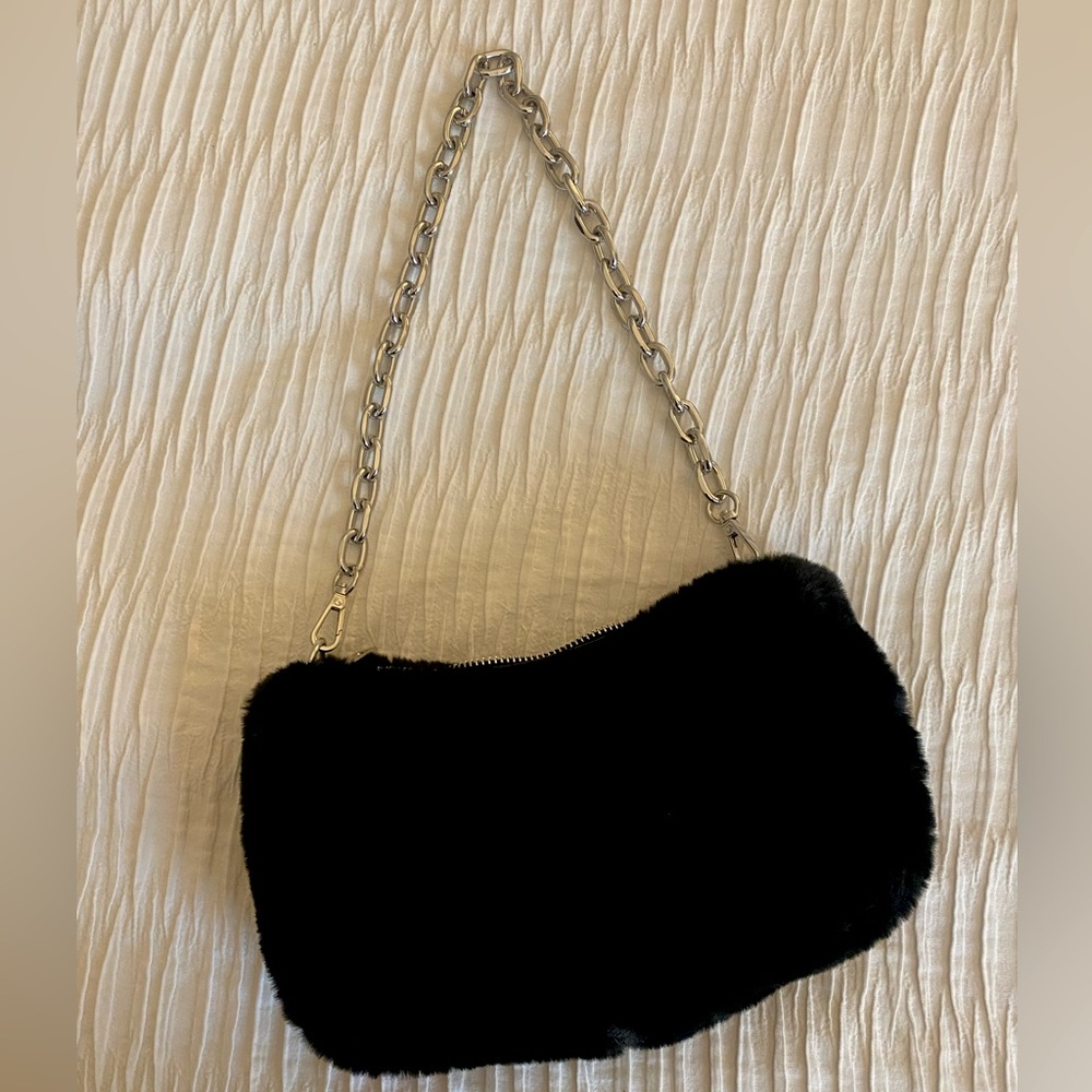 Bershka Furry Shoulder Bag